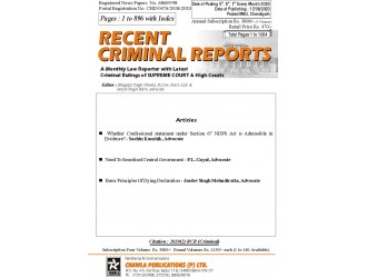 Recent Criminal Reports - 2020
